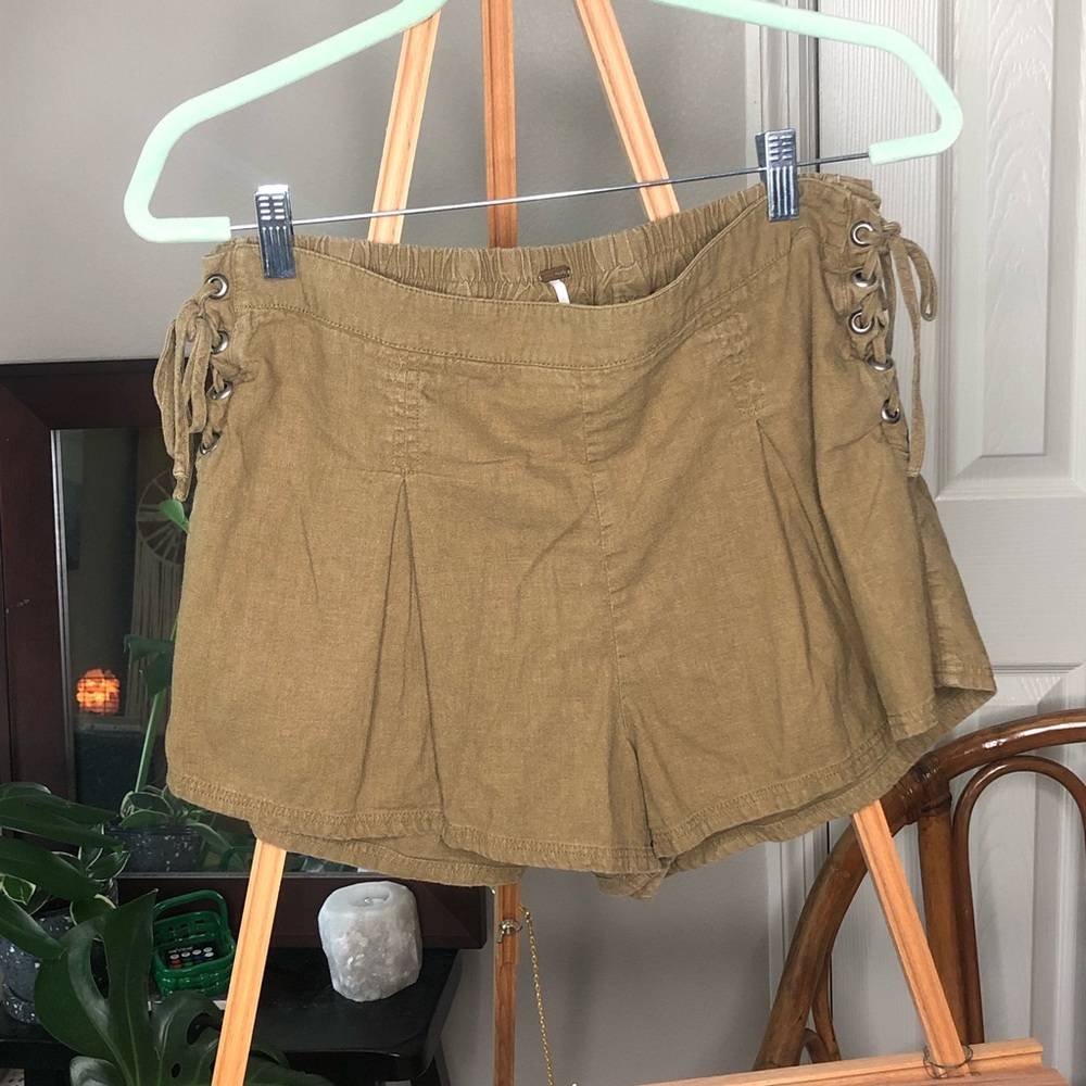 Free People linen shorts